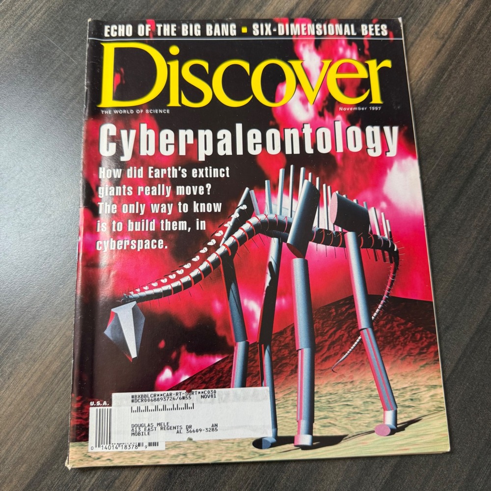 Discover Magazine November 1997 Cyberpaleontology Echo of the Big Bang Six
